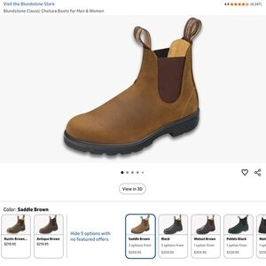 Blundstone Men5/ Women 8.5 Saddle Brown Boots